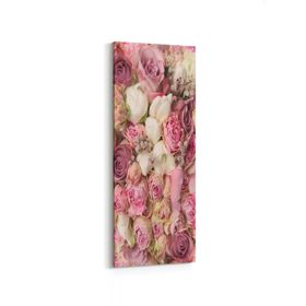 Olla 11558DI Çiçek Görseli Dikey İnce 30x90 cm Kanvas Tablo