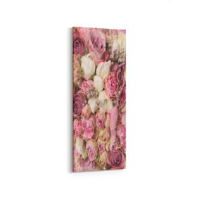 Olla 11558DI Çiçek Görseli Dikey İnce 30x90 cm Kanvas Tablo