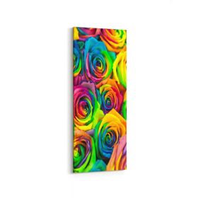 Olla 11560DI Çiçek Görseli Dikey İnce 30x90 cm Kanvas Tablo