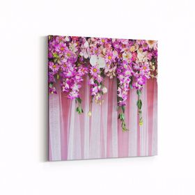 Olla 11574K Çiçek Görseli Kare 25x25 cm Kanvas Tablo