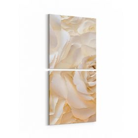 Olla 11582K2D Çiçek Görseli Kare 2 Parça Dikey 30x65 cm Kanvas Tablo