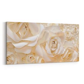 Olla 11582YD Çiçek Görseli Yatay Dar 60x30 cm Kanvas Tablo