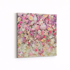 Olla 11583K Çiçek Görseli Kare 25x25 cm Kanvas Tablo