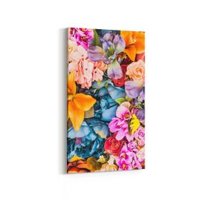 Olla 11584DD Çiçek Görseli Dikey Dar 30x60 cm Kanvas Tablo