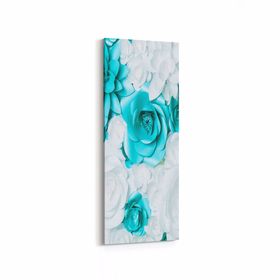 Olla 11585DI Çiçek Görseli Dikey İnce 30x90 cm Kanvas Tablo