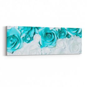 Olla 11585YI Çiçek Görseli Yatay İnce 90x30 cm Kanvas Tablo