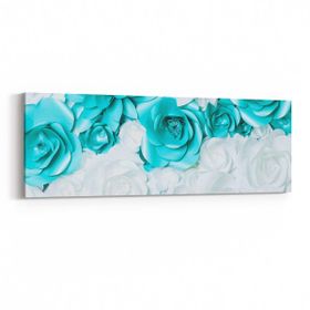 Olla 11585YI Çiçek Görseli Yatay İnce 90x30 cm Kanvas Tablo