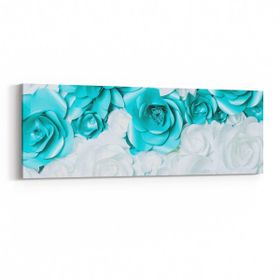 Olla 11585YI Çiçek Görseli Yatay İnce 90x30 cm Kanvas Tablo