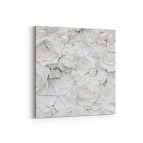 Olla 11588K Çiçek Görseli Kare 25x25 cm Kanvas Tablo