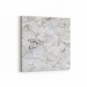 Olla 11588K Çiçek Görseli Kare 25x25 cm Kanvas Tablo