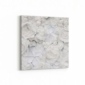 Olla 11588K Çiçek Görseli Kare 25x25 cm Kanvas Tablo