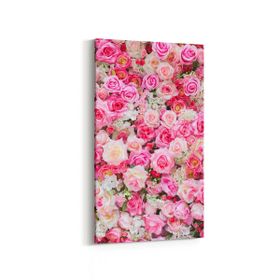 Olla 11589DD Çiçek Görseli Dikey Dar 30x60 cm Kanvas Tablo