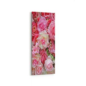 Olla 11591DI Çiçek Görseli Dikey İnce 30x90 cm Kanvas Tablo