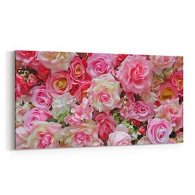 Olla 11591YD Çiçek Görseli Yatay Dar 60x30 cm Kanvas Tablo