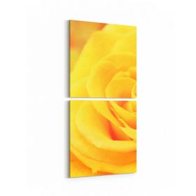 Olla 11592K2D Çiçek Görseli Kare 2 Parça Dikey 30x65 cm Kanvas Tablo