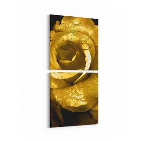 Olla 11593K2D Çiçek Görseli Kare 2 Parça Dikey 30x65 cm Kanvas Tablo