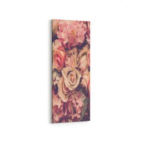 Olla 11594DI Çiçek Görseli Dikey İnce 30x90 cm Kanvas Tablo