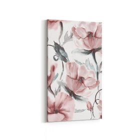 Olla 11596DD Çiçek Görseli Dikey Dar 30x60 cm Kanvas Tablo