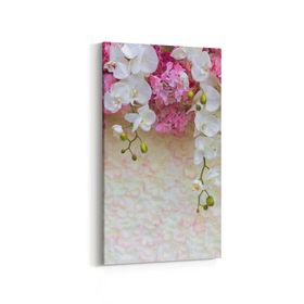 Olla 11599DD Çiçek Görseli Dikey Dar 30x60 cm Kanvas Tablo