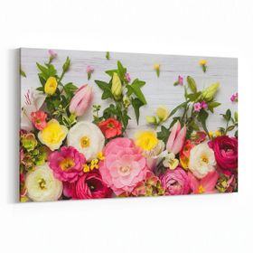 Olla 11600Y Çiçek Görseli Yatay 30x20 cm Kanvas Tablo