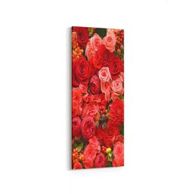 Olla 11604DI Çiçek Görseli Dikey İnce 30x90 cm Kanvas Tablo