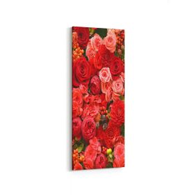 Olla 11604DI Çiçek Görseli Dikey İnce 30x90 cm Kanvas Tablo