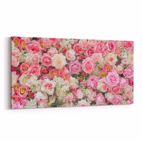 Olla 11605YD Çiçek Görseli Yatay Dar 60x30 cm Kanvas Tablo