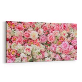 Olla 11605YD Çiçek Görseli Yatay Dar 60x30 cm Kanvas Tablo