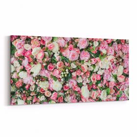 Olla 11606YD Çiçek Görseli Yatay Dar 60x30 cm Kanvas Tablo