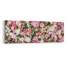 Olla 11606YI Çiçek Görseli Yatay İnce 90x30 cm Kanvas Tablo