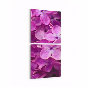 Olla 11609K2D Çiçek Görseli Kare 2 Parça Dikey 30x65 cm Kanvas Tablo