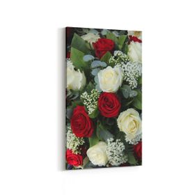 Olla 11610DD Çiçek Görseli Dikey Dar 30x60 cm Kanvas Tablo