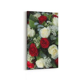 Olla 11610DD Çiçek Görseli Dikey Dar 30x60 cm Kanvas Tablo