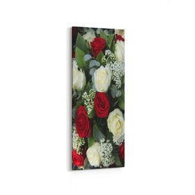 Olla 11610DI Çiçek Görseli Dikey İnce 30x90 cm Kanvas Tablo