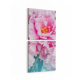 Olla 11612K2D Çiçek Görseli Kare 2 Parça Dikey 30x65 cm Kanvas Tablo