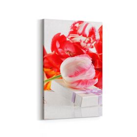 Olla 11615D Çiçek Görseli Dikey 20x30 cm Kanvas Tablo