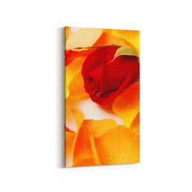 Olla 11616DD Çiçek Görseli Dikey Dar 30x60 cm Kanvas Tablo