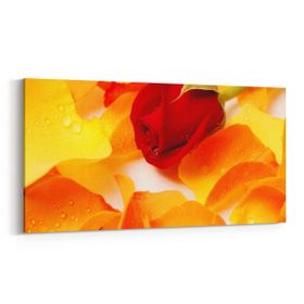 Olla 11616YD Çiçek Görseli Yatay Dar 60x30 cm Kanvas Tablo