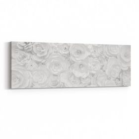 Olla 11618YI Çiçek Görseli Yatay İnce 90x30 cm Kanvas Tablo
