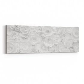 Olla 11618YI Çiçek Görseli Yatay İnce 90x30 cm Kanvas Tablo