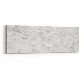 Olla 11618YI Çiçek Görseli Yatay İnce 90x30 cm Kanvas Tablo
