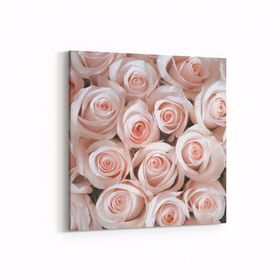 Olla 11620K Çiçek Görseli Kare 25x25 cm Kanvas Tablo