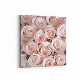 Olla 11620K Çiçek Görseli Kare 25x25 cm Kanvas Tablo
