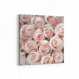 Olla 11620K Çiçek Görseli Kare 25x25 cm Kanvas Tablo