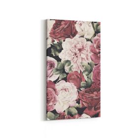 Olla 11624DD Çiçek Görseli Dikey Dar 30x60 cm Kanvas Tablo