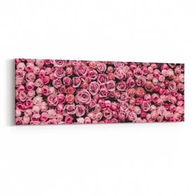 Olla 11627YI Çiçek Görseli Yatay İnce 90x30 cm Kanvas Tablo