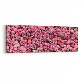 Olla 11627YI Çiçek Görseli Yatay İnce 90x30 cm Kanvas Tablo