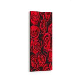 Olla 11629DI Çiçek Görseli Dikey İnce 30x90 cm Kanvas Tablo