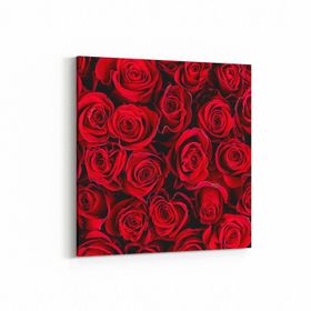Olla 11629K Çiçek Görseli Kare 25x25 cm Kanvas Tablo