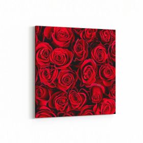 Olla 11629K Çiçek Görseli Kare 25x25 cm Kanvas Tablo